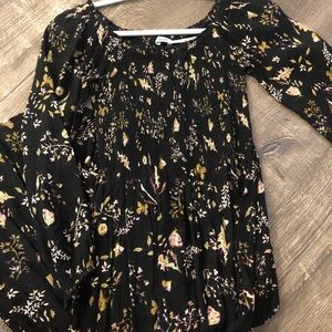 Linen Sheer Floral Dress/Tunic